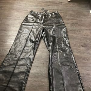 Black leather pants